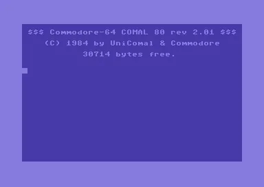 COMAL 80 title screen