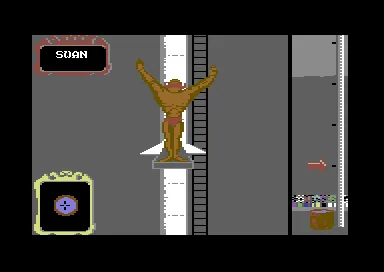 Backdrop artwork for Fiendish Freddy's Big Top o' Fun + International Soccer + Flimbo's Quest + Klax (Europe) (C 64 Games System)