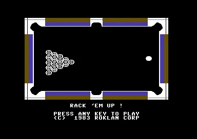 Rack 'em Up! title screen