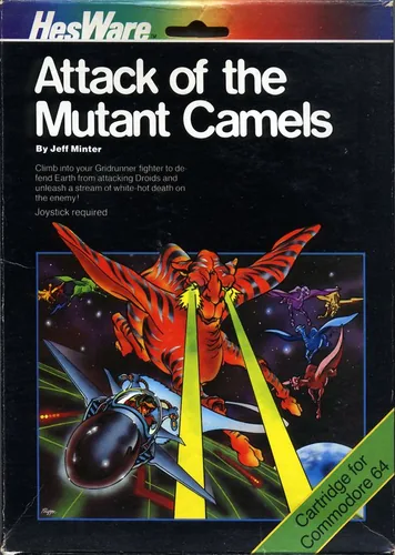 Gridrunner II - Attack of the Mutant Camels cover art for Commodore 64