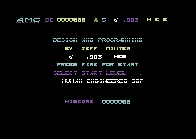 Gridrunner II - Attack of the Mutant Camels title screen