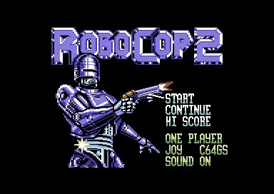 RoboCop 2 title screen