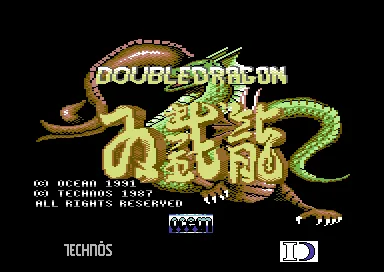 Double Dragon (USA, Europe) (Ocean) title screen
