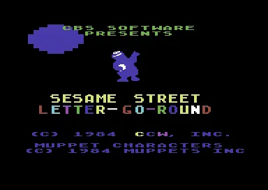 Sesame Street - Letter-Go-Round title screen