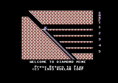 Diamond Mine title screen