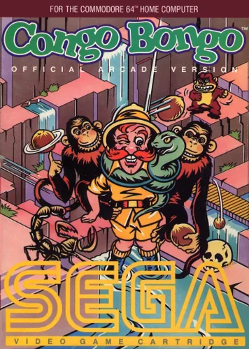 Congo Bongo cover art for Commodore 64