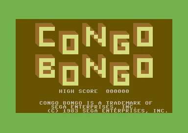 Congo Bongo title screen