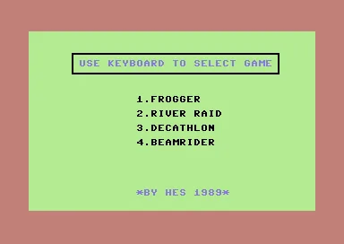 Frogger + River Raid + Activision Decathlon, The + Beamrider (USA, Europe) (Arcade Classic Pak) title screen