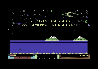 Nova Blast title screen