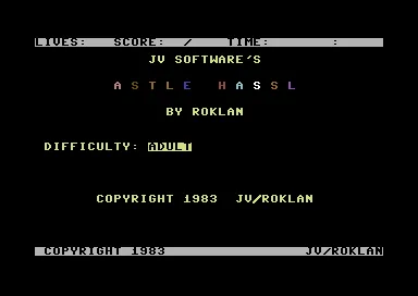 Castle Hassle title screen