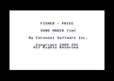 Song Maker title screen