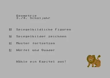 Rechenlowe, Der - Fit in Geometrie - 3.-4. Schuljahr title screen