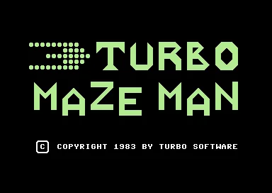 Turbo Maze Man title screen