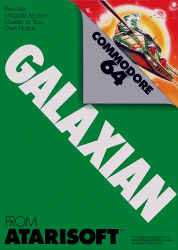 Galaxian cover art for Commodore 64