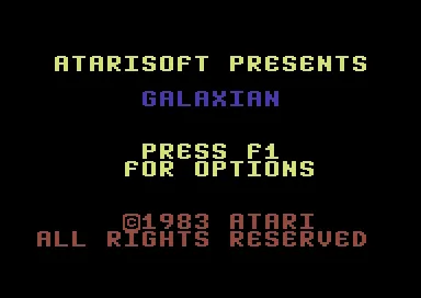 Galaxian title screen