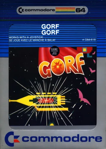 Gorf cover art for Commodore 64