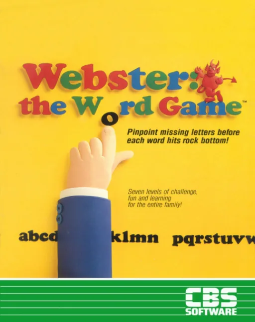 Webster - The Word Game cover art for Commodore 64