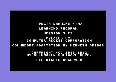 Delta Drawing title screen