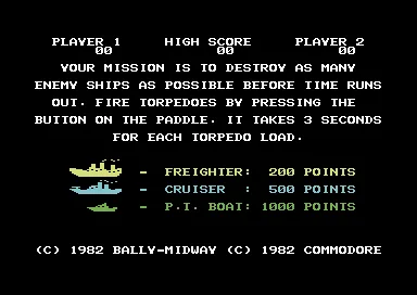 Sea Wolf (USA, Europe) (MAX) title screen