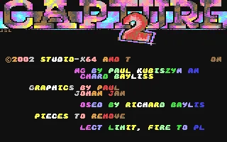 Capture 2 title screen