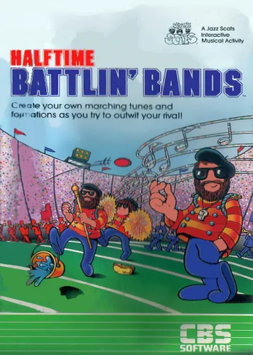 Halftime Battlin' Bands cover art for Commodore 64