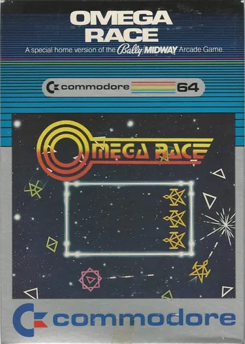 Omega Race cover art for Commodore 64