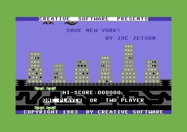 Save New York title screen