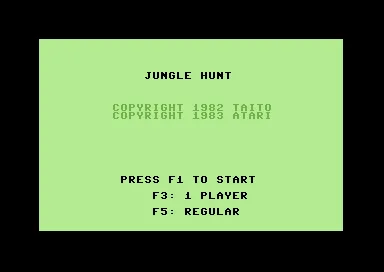 Jungle Hunt title screen