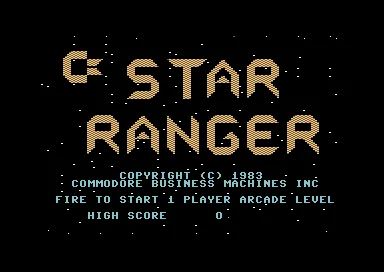 Star Ranger title screen
