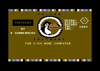Checkers title screen