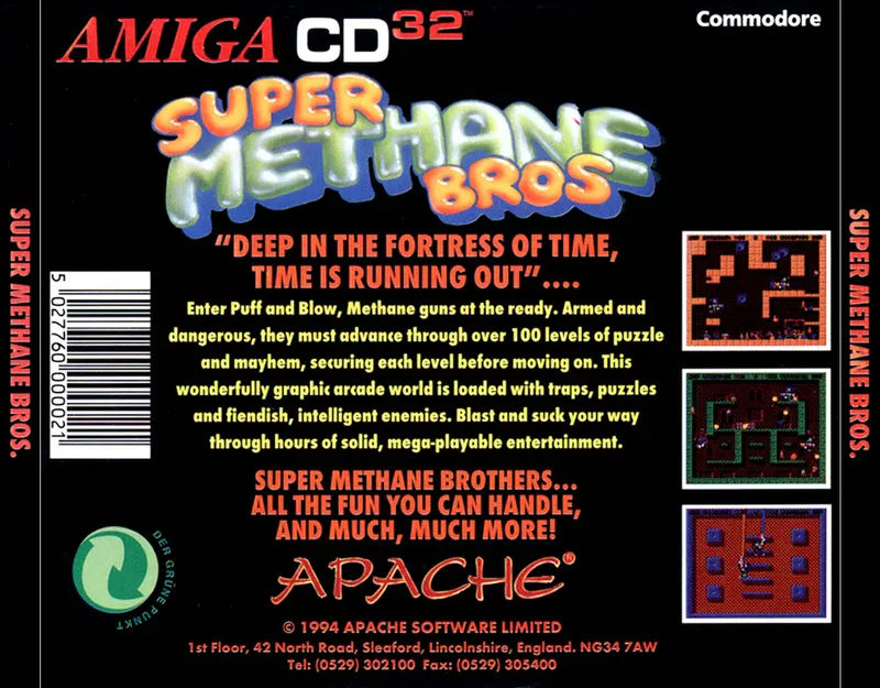 Super Methane Bros box back