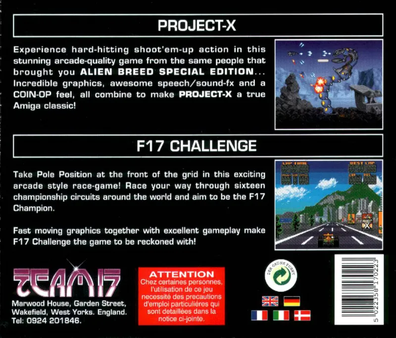 Project-X & F17 Challenge box back