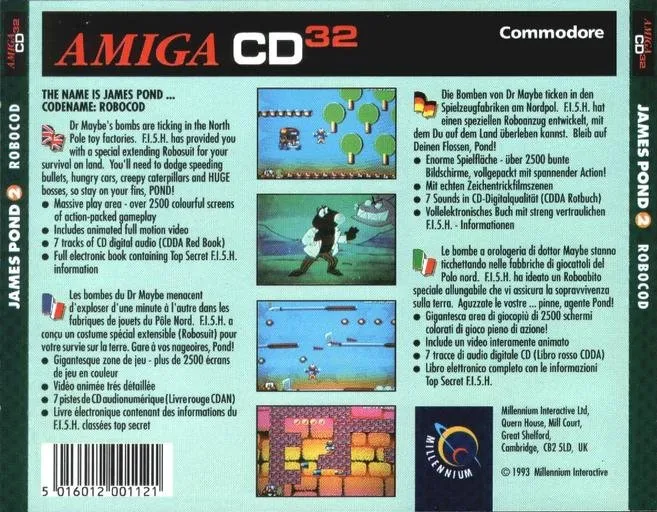 James Pond 2: Codename RoboCod box back