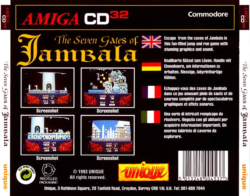 The Seven Gates Of Jambala box back