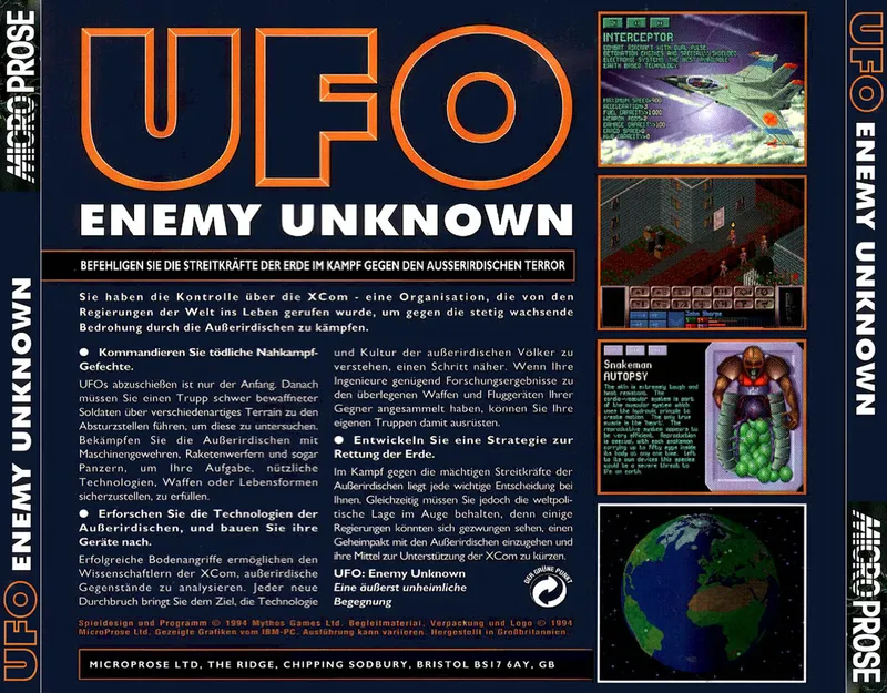 UFO: Enemy Unknown box back