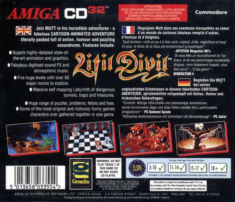 Litil Divil box back