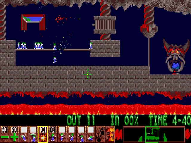 Lemmings screenshot