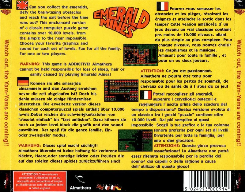 Emerald Mines box back