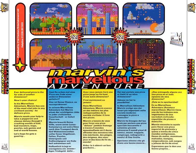 Marvin's Marvellous Adventure box back