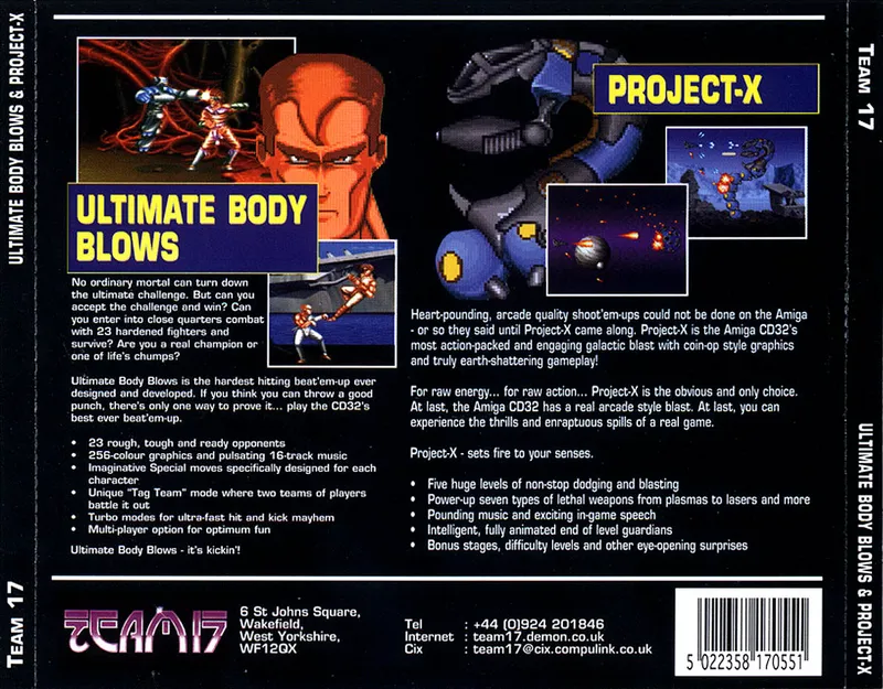 Project-X & Ultimate Body Blows box back