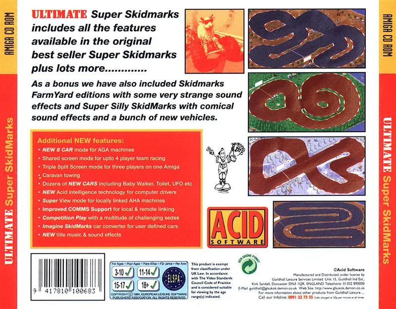 Ultimate Super Skidmarks box back
