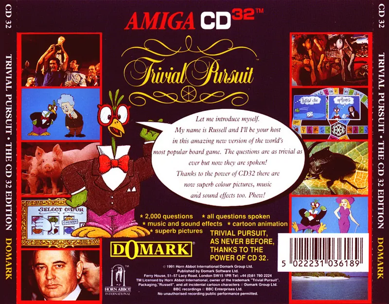 Trivial Pursuit: The CD32 Edition box back