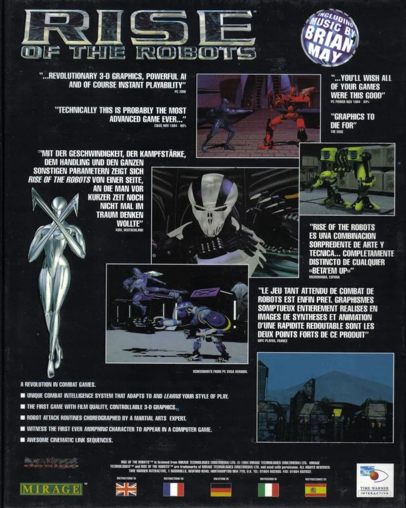 Rise of The Robots box back