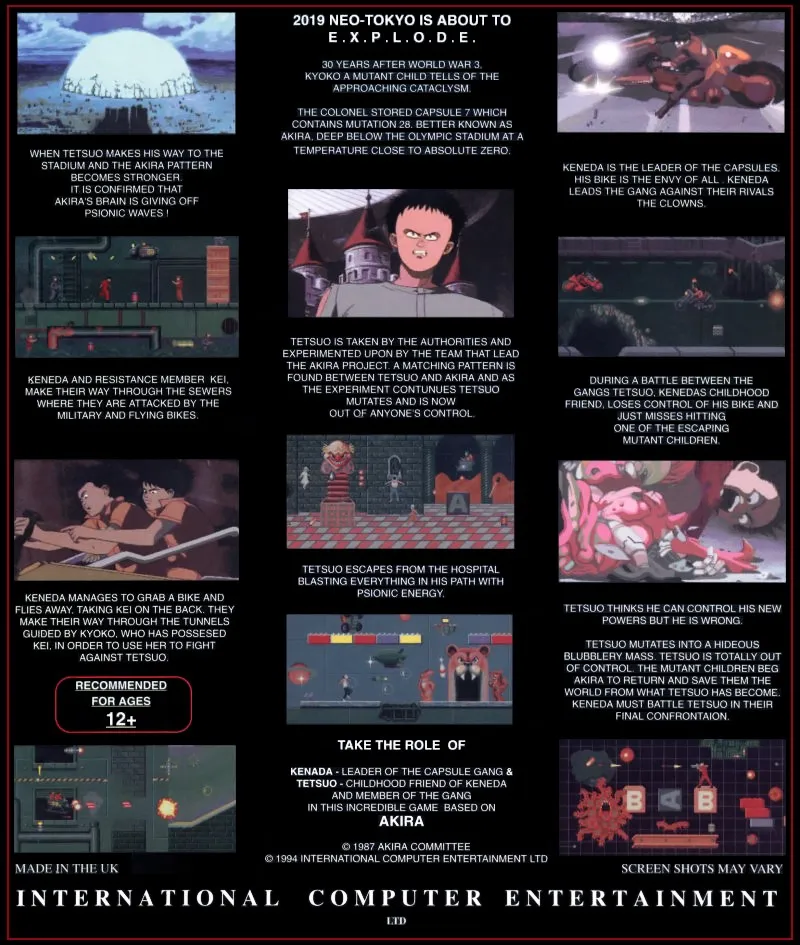 Akira box back