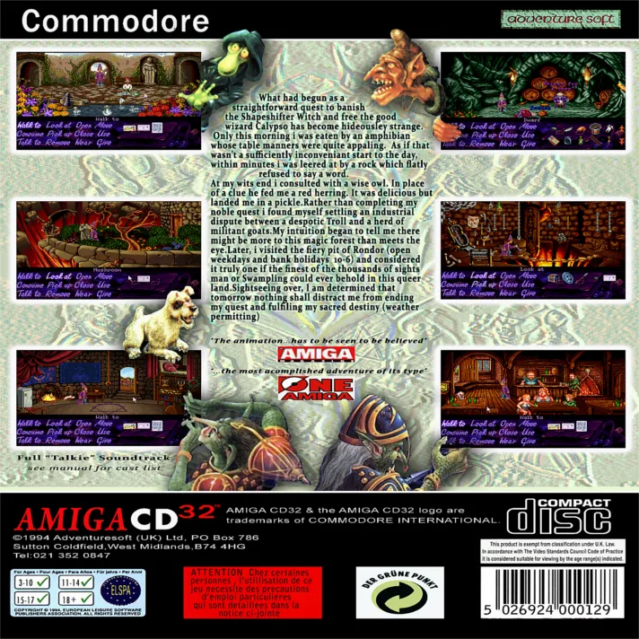 Simon the Sorcerer box back