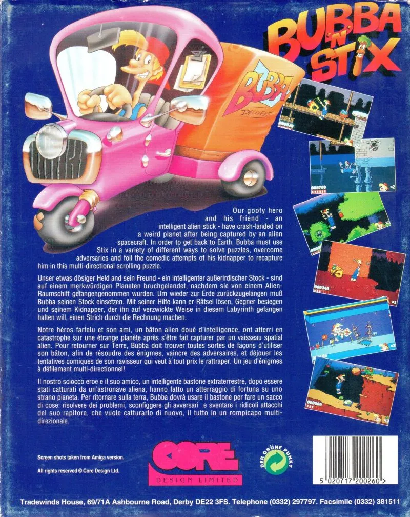 Bubba 'n' Stix box back