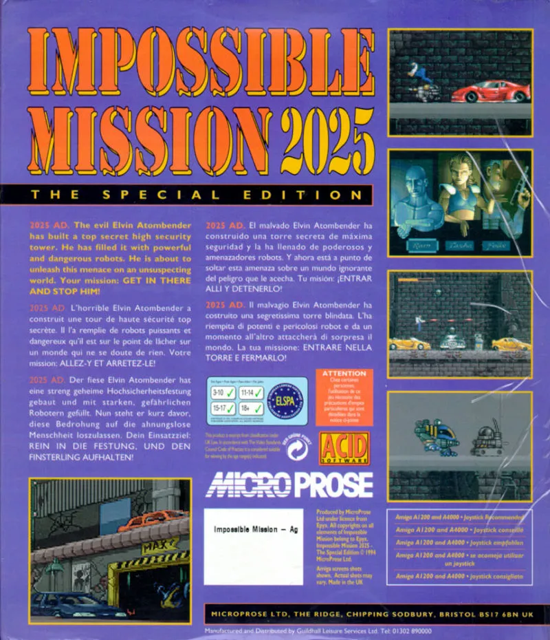Impossible Mission 2025 box back