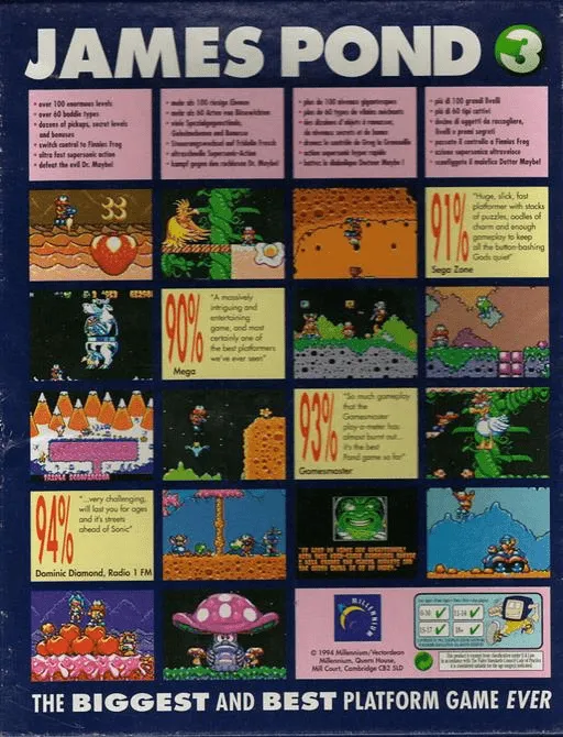 James Pond 3: Operation Starfish box back