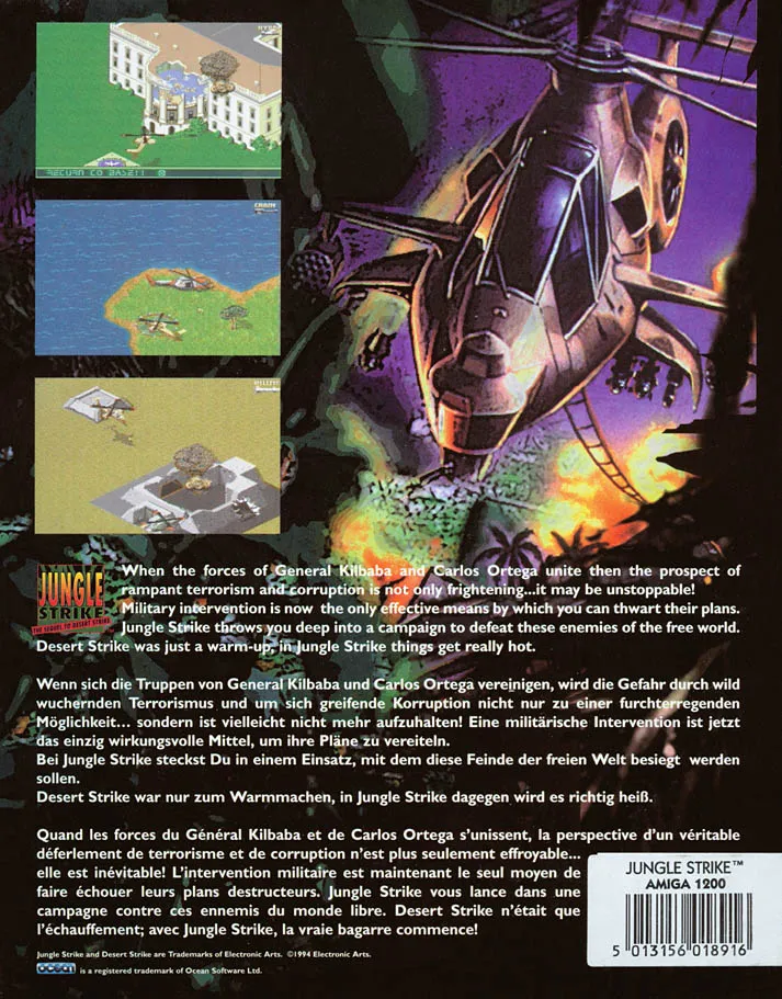 Jungle Strike box back
