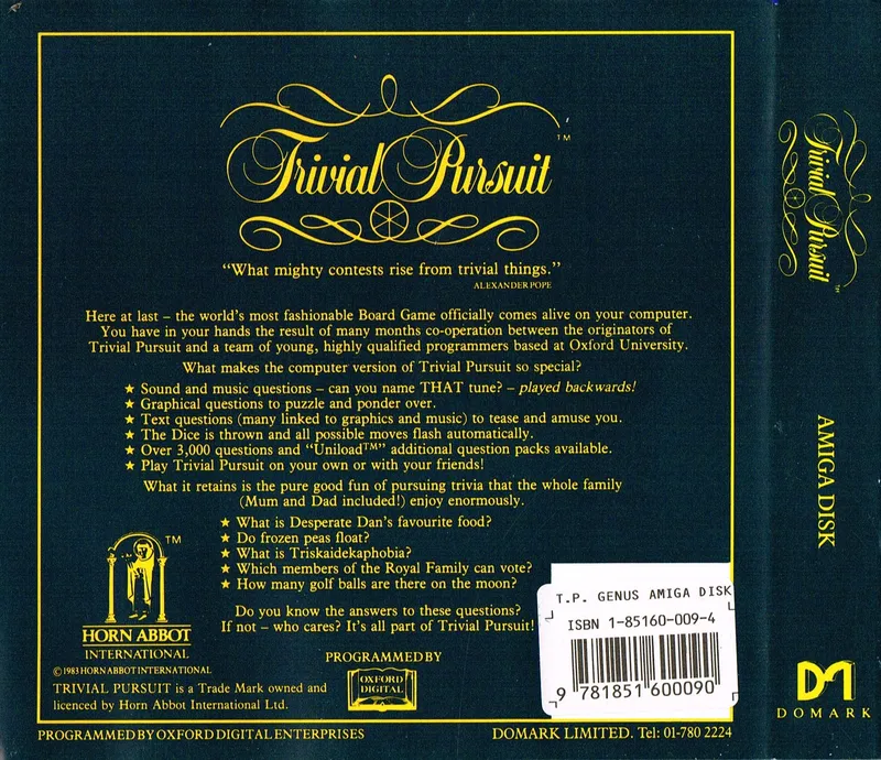 Trivial Pursuit box back